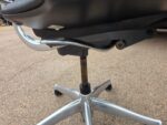 Humanscale Freedom Leather Chair – Black Ergonomic Seat with Chrome Frame - Image 17