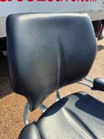Humanscale Freedom Office Chair - Black Leather and Chrome Frame - Fixed Arms - Image 9
