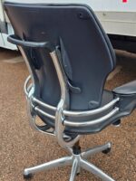 Humanscale Freedom Office Chair with Black Leather and Chrome Frame - Ergonomic - Image 5