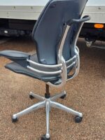 Humanscale Freedom Office Chair with Black Leather and Chrome Frame - Ergonomic - Image 6