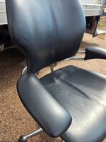 Humanscale Freedom Office Chair with Black Leather and Chrome Frame - Ergonomic - Image 8