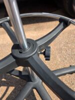 Adjustable Swivel Clinic Stool with Rubber Seat, Backrest and Foot Ring - Image 9