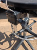 Adjustable Swivel Clinic Stool with Rubber Seat, Backrest and Foot Ring - Image 10