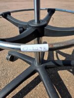 Adjustable Swivel Clinic Stool with Rubber Seat, Backrest and Foot Ring - Image 12