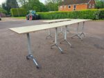 High Mobile Collaboration Tables with Lockable Castors, Set of 4  - 180cm x 70cm - Image 16