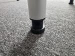White Office Meeting Table | Rounded Corners Top and Central Cable Port  - 180cm - Image 9