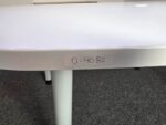 White Office Meeting Table | Rounded Corners Top and Central Cable Port  - 180cm - Image 10