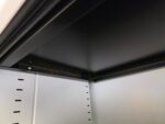 White Tambour Office Storage Cabinet | Lockable with Adjustable Shelves - 198cm - Image 7
