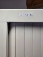 White Tambour Office Storage Cabinet | Lockable with Adjustable Shelves - 198cm - Image 12
