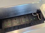 Modern Meeting / Boardroom Table | Integrated Power, Wireless Charging - 360cm - Image 13