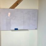 Nobo Magnetic Glass Whiteboard | Wall Mounted, Dry Erase with Aluminium Tray