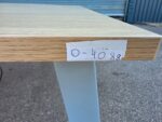 Oak Effect Boardroom Table with Power Sockets, Data Ports and Grey Frame - 320cm - Image 17