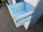 IKEA A4 Filing Cabinet | 4 Drawer Tall Grey and White Metal Office Storage - Image 8