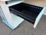 Left Hand Corner Desk with Mobile Pedestal | White L-Shaped Office Desk -  160cm - Image 12