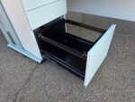 Left Hand Corner Desk with Mobile Pedestal | White L-Shaped Office Desk -  160cm - Image 13
