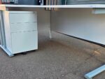Left Hand Corner Desk with Mobile Pedestal | White L-Shaped Office Desk -  160cm - Image 6
