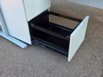 Left Hand Corner Desk with Mobile Pedestal | White L-Shaped Office Desk -  160cm - Image 11