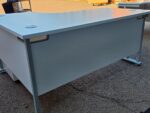Right Hand Corner Desk with Mobile Pedestal | White L-Shaped Office Desk - 160cm - Image 5