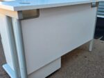 Right Hand Corner Desk with Mobile Pedestal | White L-Shaped Office Desk - 160cm - Image 6