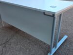Right Hand Corner Desk with Mobile Pedestal | White L-Shaped Office Desk - 160cm - Image 7