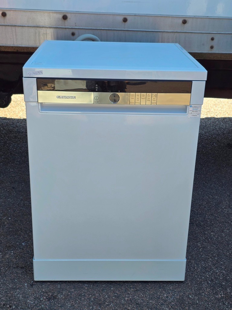 57-843 Grundig Full Size Dishwasher | White Freestanding Machine with Flexible Options - Image 1