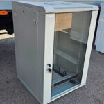 18U Server Rack Cabinet | Lockable Unit with Glass Door - 60x60 Footprint