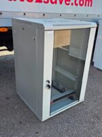 18U Server Rack Cabinet | Lockable Unit with Glass Door - 60x60 Footprint