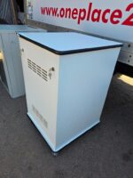 12U Server Rack Cabinet | Wooden Mobile Unit with Lockable Doors and Shelves - Image 3