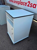 12U Server Rack Cabinet | Wooden Mobile Unit with Lockable Doors and Shelves - Image 5