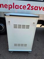 12U Server Rack Cabinet | Wooden Mobile Unit with Lockable Doors and Shelves - Image 6