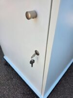 12U Server Rack Cabinet | Wooden Mobile Unit with Lockable Doors and Shelves - Image 9