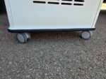 12U Server Rack Cabinet | Wooden Mobile Unit with Lockable Doors and Shelves - Image 12