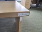 Left Hand Corner Desk with Cable Ports and Beech Effect Wave Top - 160cm Wide - Image 15