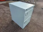 Silverline Office Filing Cabinet Lockable 2 Drawer Light Grey - A4 Foolscap - Image 3