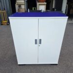 Senator Office Storage Cupboard | 2 Door Lockable Cabinet with Glass Top - 120cm
