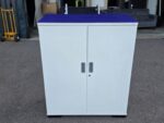 Senator Office Storage Cupboard | 2 Door Lockable Cabinet with Glass Top - 120cm - Image 3