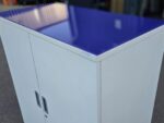 Senator Office Storage Cupboard | 2 Door Lockable Cabinet with Glass Top - 120cm - Image 6