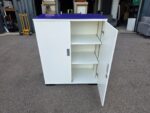 Senator Office Storage Cupboard | 2 Door Lockable Cabinet with Glass Top - 120cm - Image 10