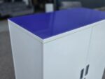 Senator Office Storage Cupboard | 2 Door Lockable Cabinet with Glass Top - 120cm - Image 11