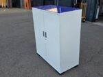 Senator Office Storage Cupboard | 2 Door Lockable Cabinet with Glass Top - 120cm - Image 12