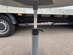 Adjustable Round Meeting Table on Lockable Wheels and Grey Steel Base - 80cm - Image 5