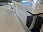 Electric Sit Stand Desk | 2 Person Back to Back White Workstation - 158cm - Image 10