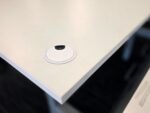 Sit Stand Bench Desk | 2 Person Electric Back-to-Back White Workstation - 180cm - Image 11