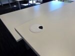 Sit Stand Bench Desk | 2 Person Electric Back-to-Back White Workstation - 180cm - Image 12
