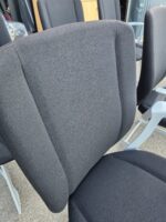 Kinnarps Cantilever Meeting Chairs with Black Fabric | Set of 6 Stackable Seats - Image 13