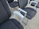 Kinnarps Cantilever Meeting Chairs with Black Fabric | Set of 6 Stackable Seats - Image 14