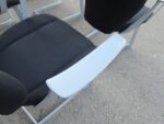 Kinnarps Cantilever Meeting Chairs with Black Fabric | Set of 6 Stackable Seats - Image 15