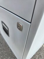 A4 Metal Filing Cabinet - 2 Drawer White Lockable Office Storage - 67cm - Image 3