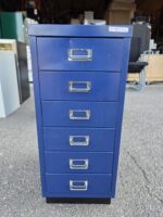 Bisley MultiDrawer A4 Cabinet | Blue Steel Modern Office Storage - 67cm