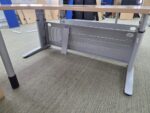 Left Hand Adjustable Desk with Wave Beech Top and 3 Drawer Pedestal - 160cm - Image 15